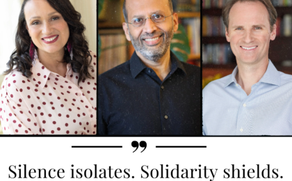 Silence isolates, solidarity shields