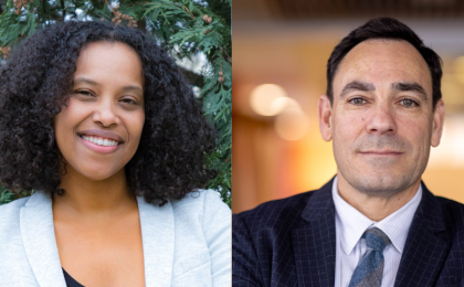 Side by side headshots of Fayise A. Ecclesiaste & Tod Herskovitz