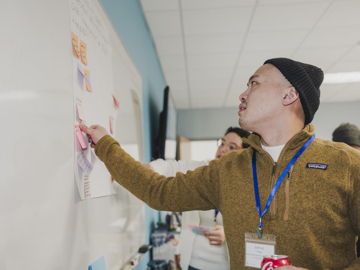 Writing on whiteboard