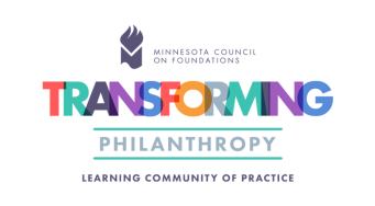 Logo for Transforming Philanthropy Learning Community of Practice